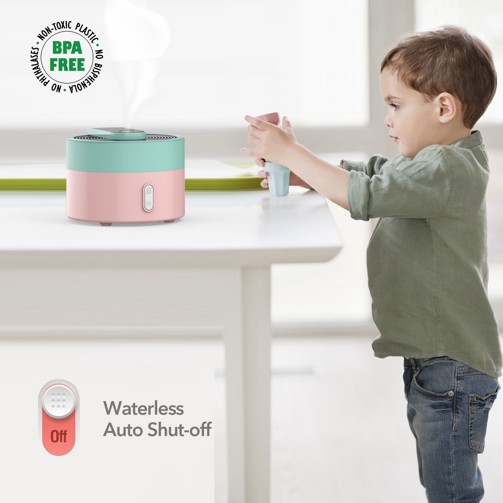 Fresh Air Diffuser – Compact USB-C Essential Oil & Mist Diffuser