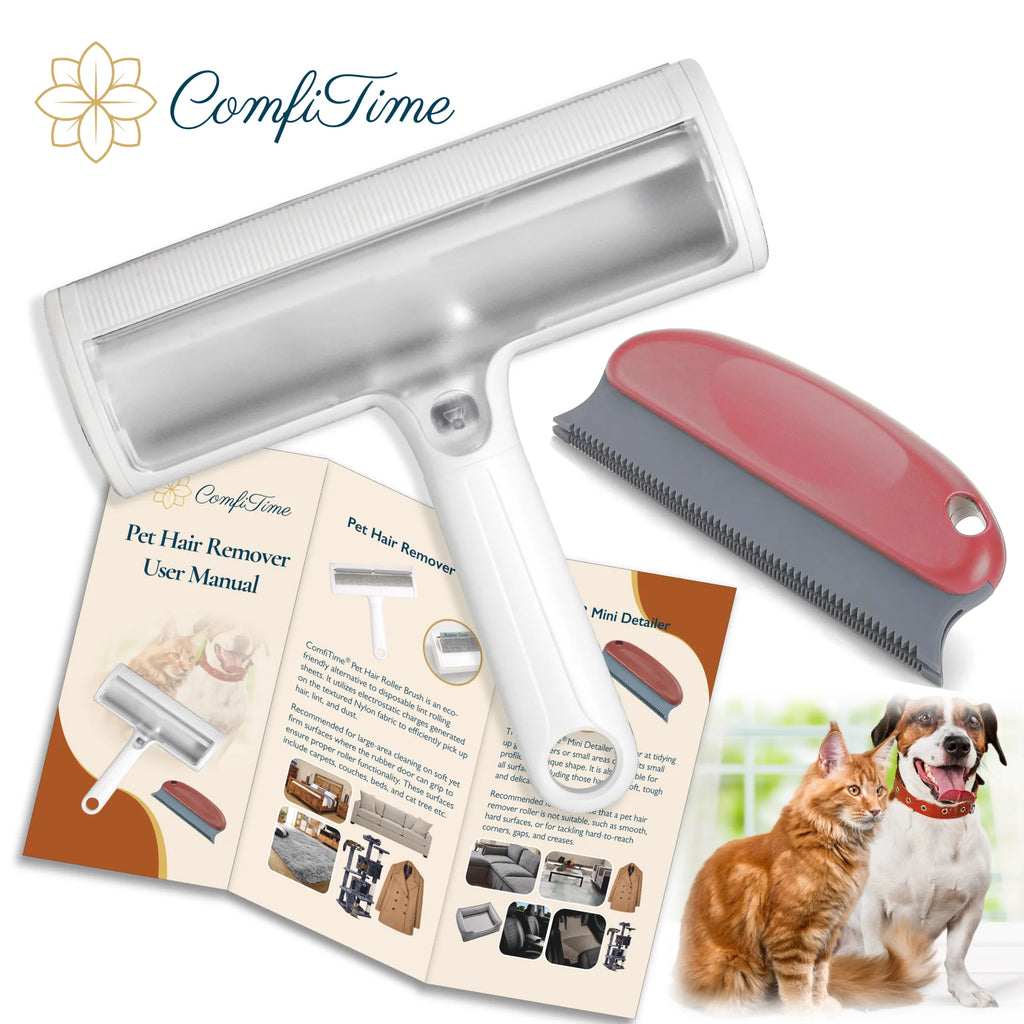 Furaway Roller – Reusable Pet Hair Remover for Couches, Beds & Car Seats