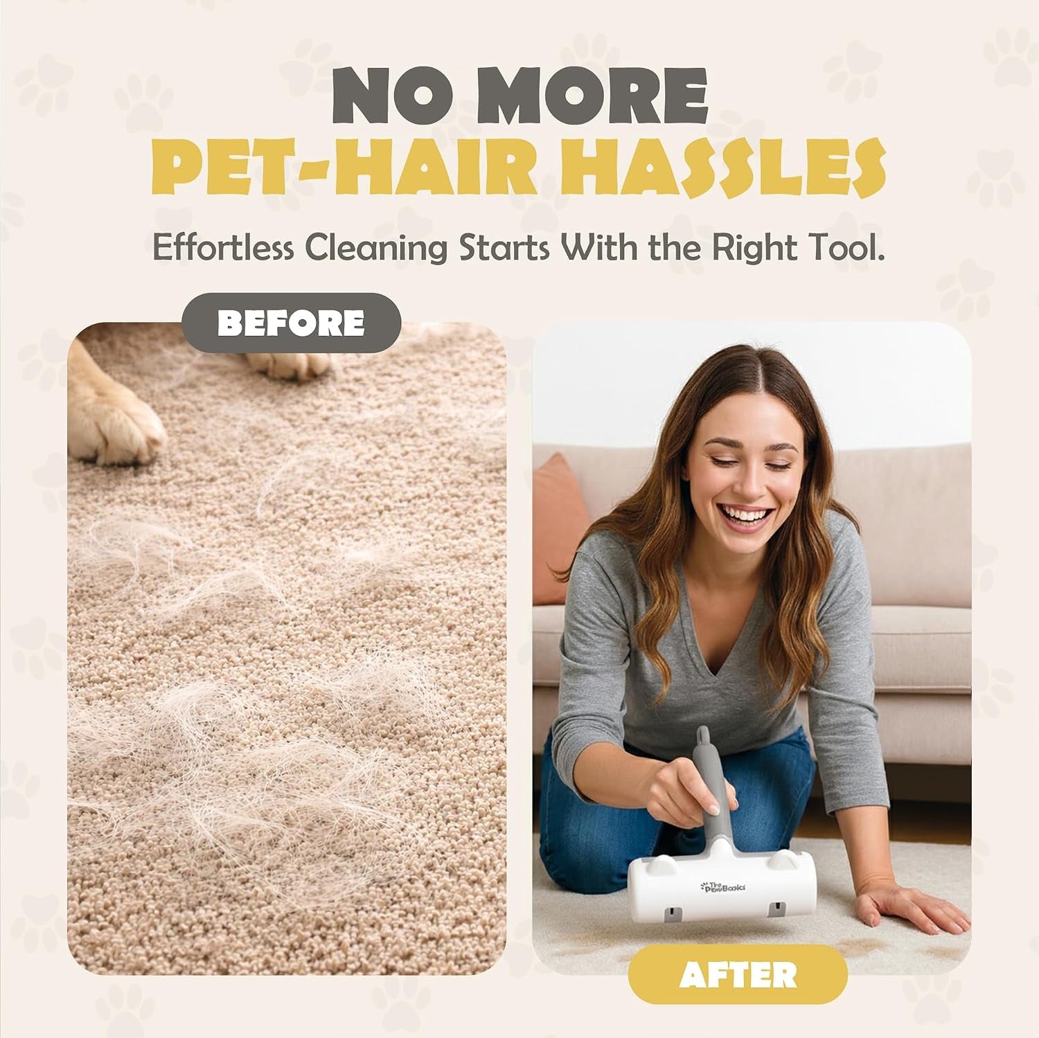 Static Grip Pro – Electrostatic Pet Hair Remover for Furniture & Car Interiors