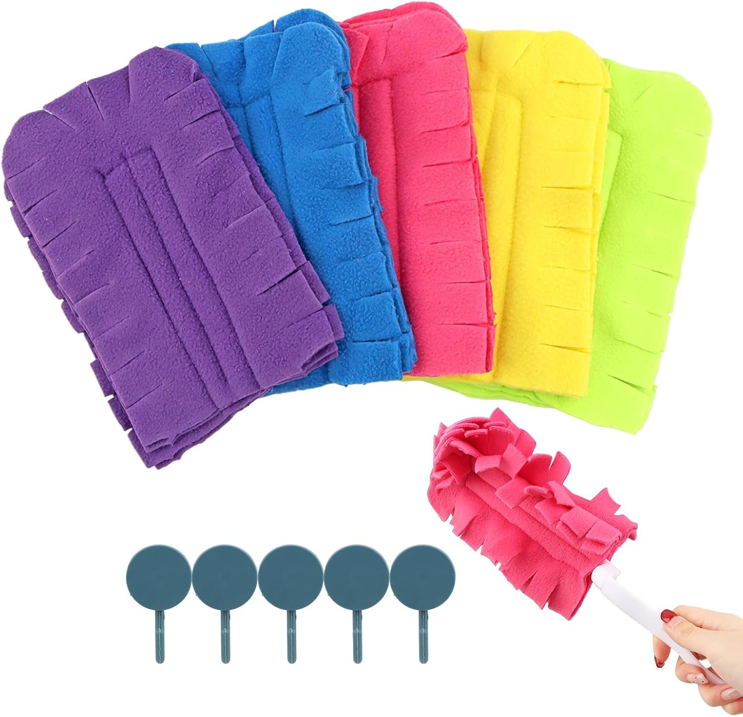 Dustgrip 360 – Reusable Electrostatic Duster Set (5-Piece)