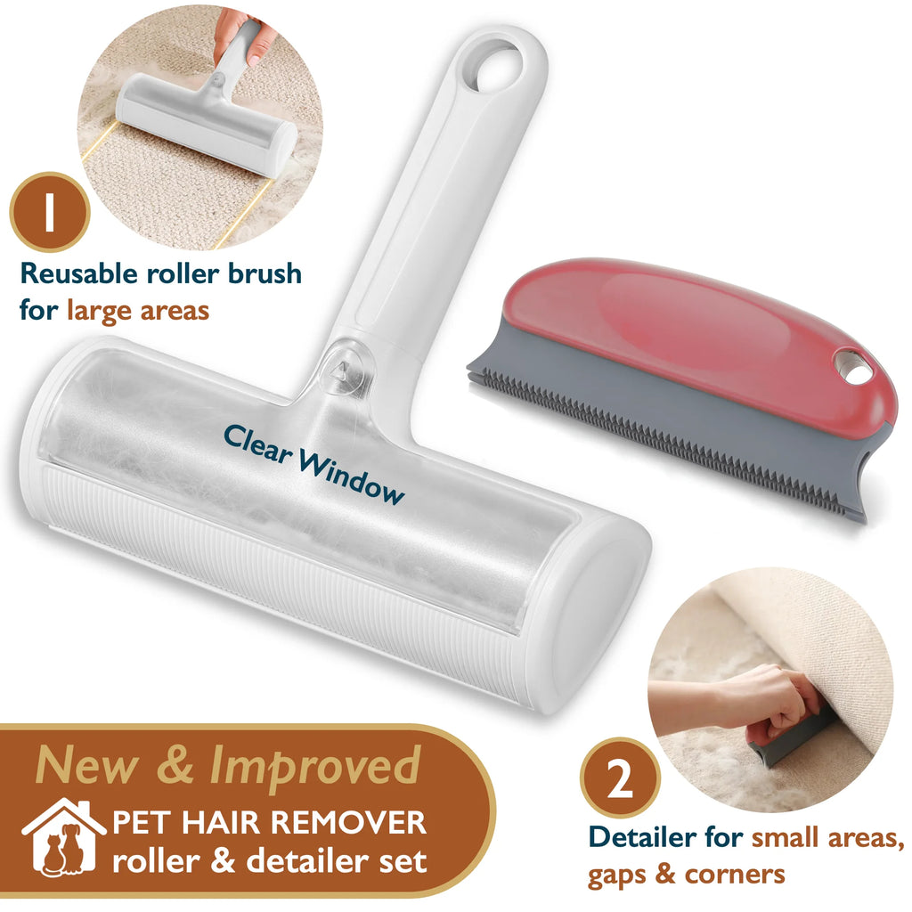 Furaway Roller – Reusable Pet Hair Remover for Couches, Beds & Car Seats