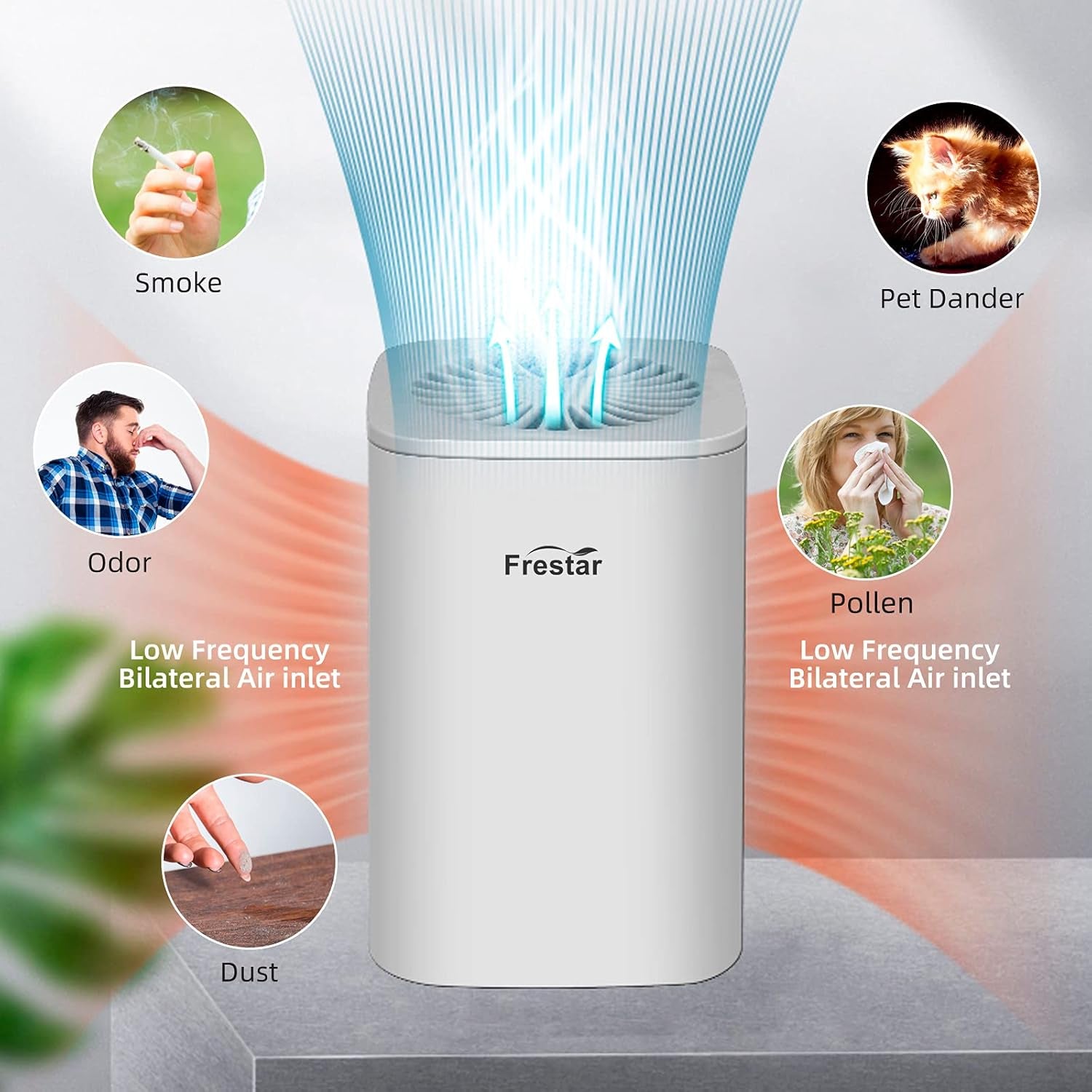 Pure Air Mini – USB Desktop Air Purifier for Dust, Odor & Allergens